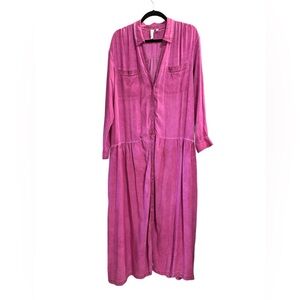 Pilcro Fuchsia Maxi Dress